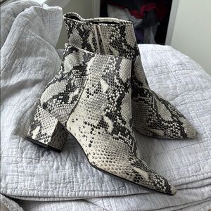 Steve Madden Snakeskin Ankle Boots